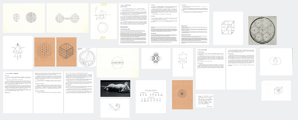 drawing & text collections 1 | pencil, ink, photocopies | size varied | 2014 | Yin-Ju Chen